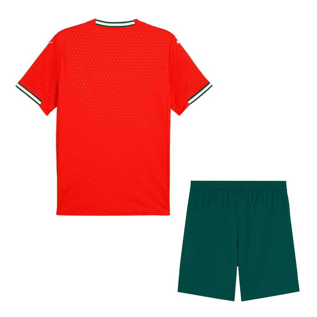 Portugal Home Soccer Jersey Kit(Jersey+Shorts) 2025