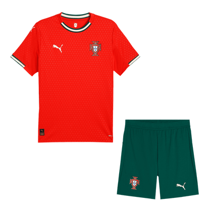 Portugal Home Soccer Jersey Kit(Jersey+Shorts) 2025