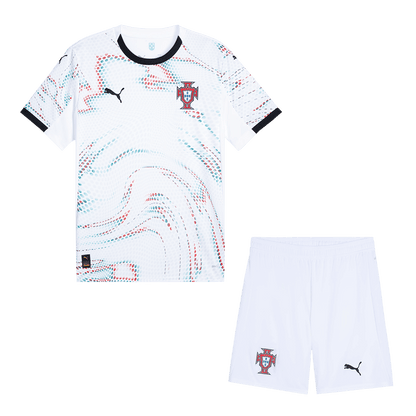 Portugal Away Soccer Jersey Kit(Jersey+Shorts) 2025