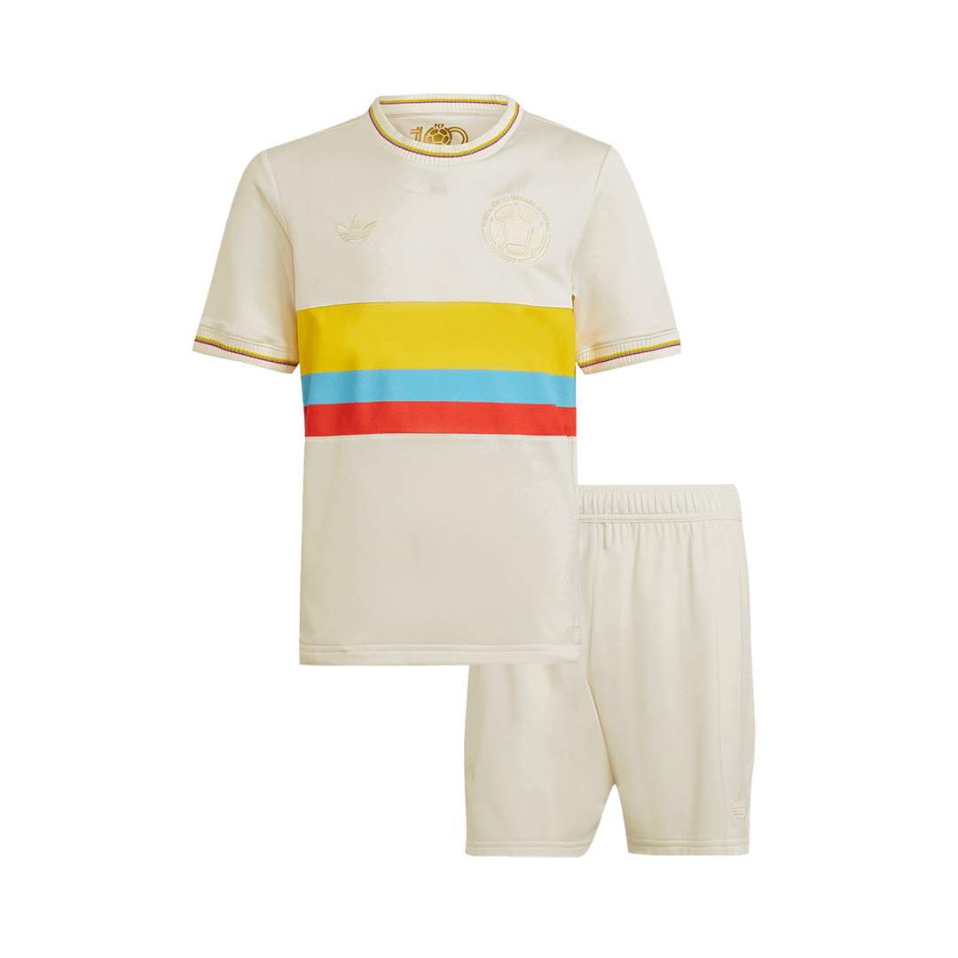 Kid's Colombia Soccer Jersey Kit(Jersey+Shorts) 2024 - 100th Anniversary