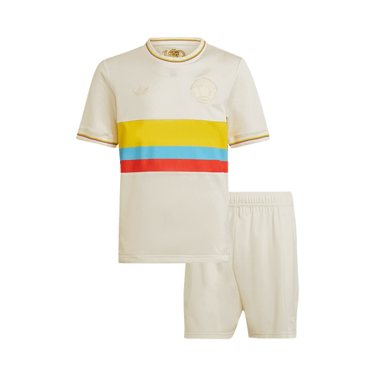 Kid's Colombia Soccer Jersey Kit(Jersey+Shorts) 2024 - 100th Anniversary