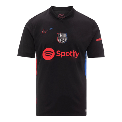 Barcelona Jersey Custom RAPHINHA #11 Soccer Jersey Away 2024/25 - UCL (Old Sponsor)