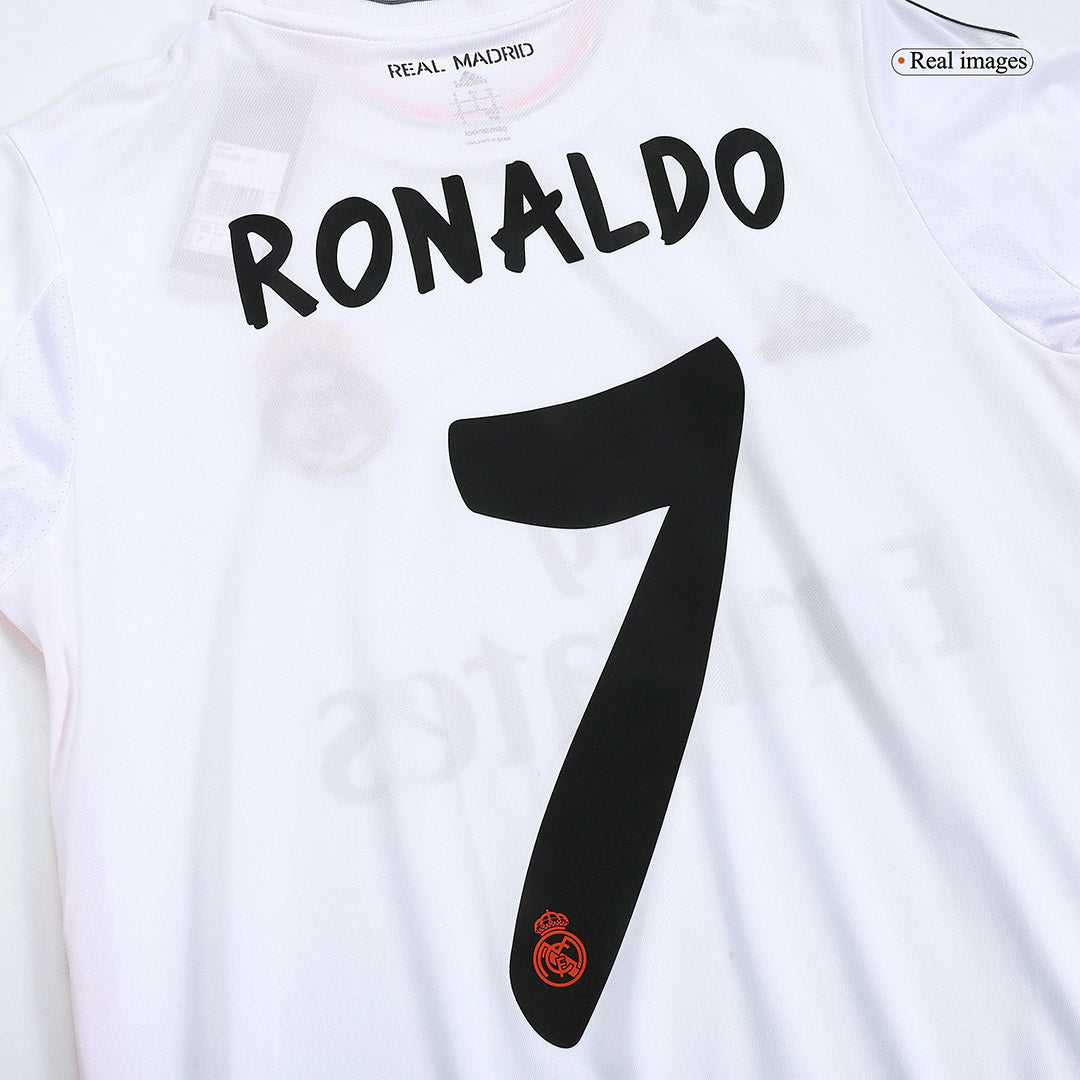 Real Madrid Retro Jersey Custom RONALDO #7 Soccer Jersey Home 2013/14