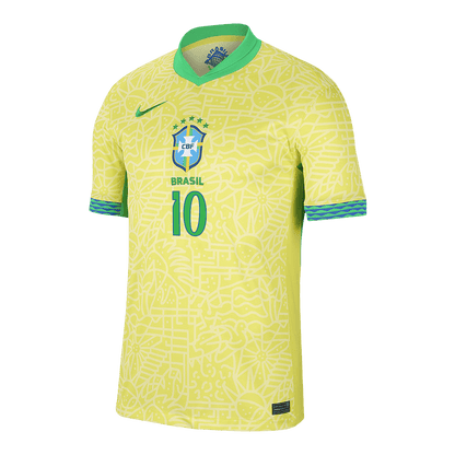 NEYMAR JR #10 Brazil Home Soccer Jersey 2024