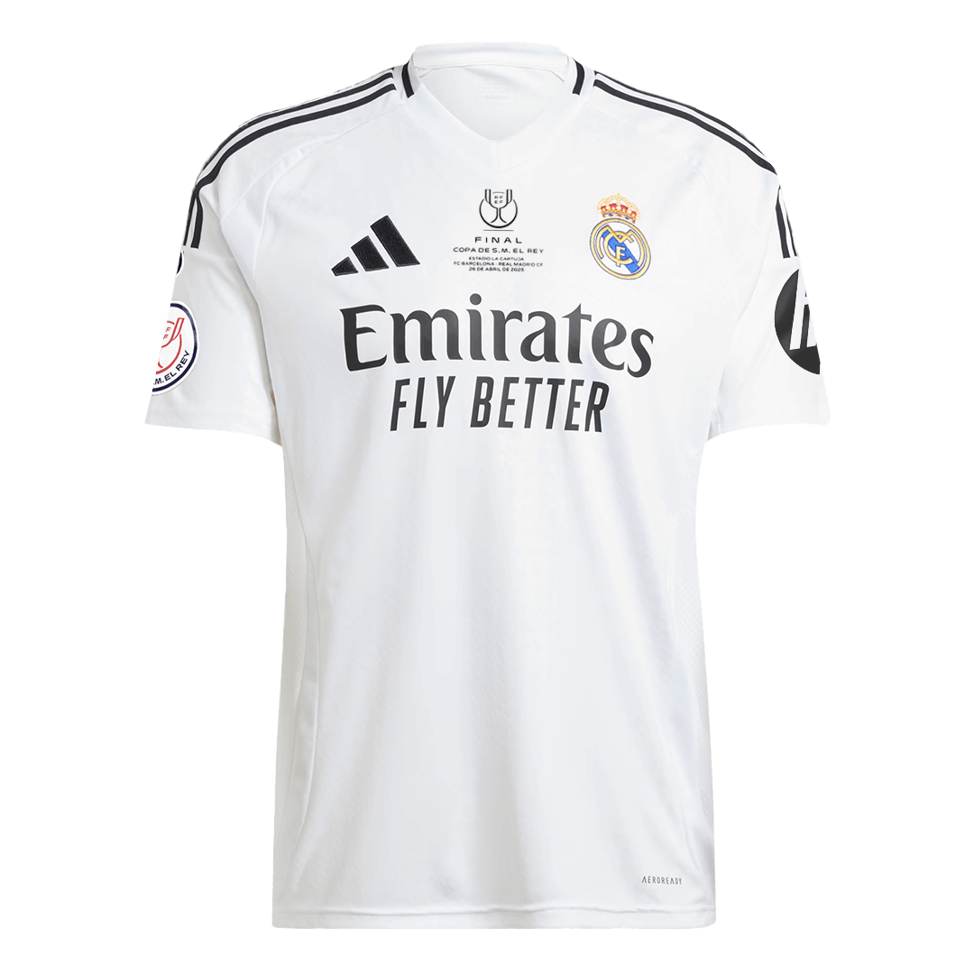 Real Madrid Jersey Custom Soccer Jersey Home 2024/25 Copa del Rey Final