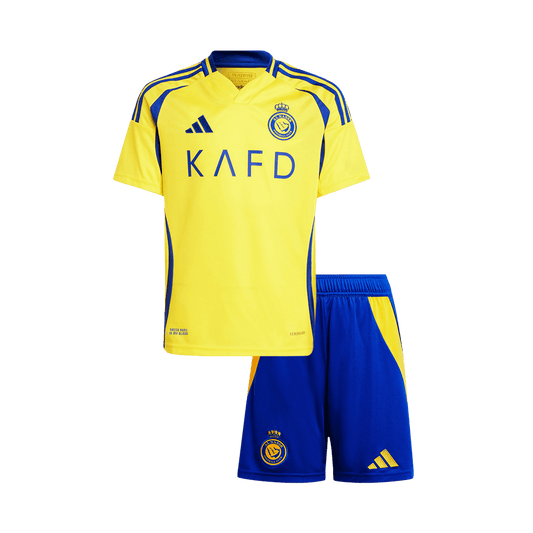 Kid's Al Nassr Home Soccer Jersey Kit 2024/25