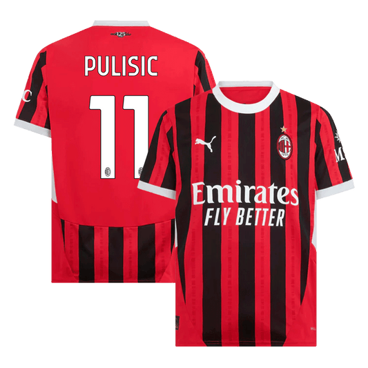 AC Milan soccer jersey PULISIC #11 Home 2024/25