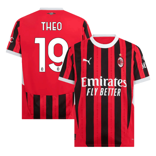 AC Milan soccer jersey THEO #19 Home 2024/25