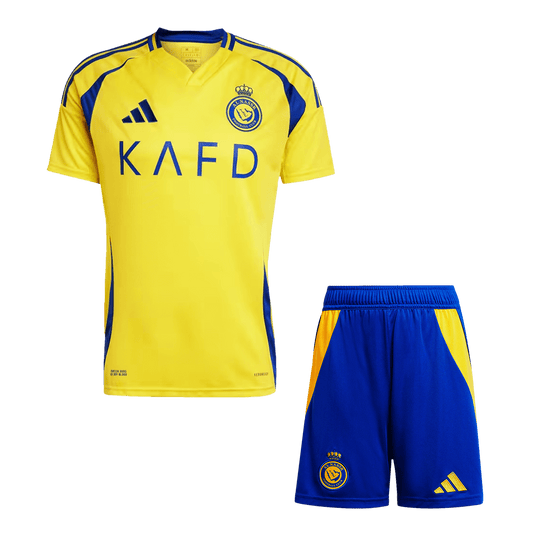 Al Nassr Home Soccer Jersey Kit(Jersey+Shorts) 2024/25