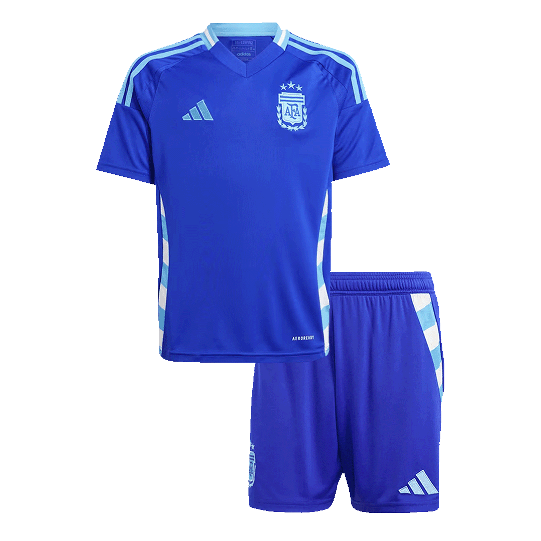 Kid's Argentina Away Soccer Jersey Kit Copa America 2024