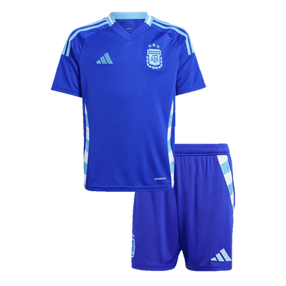 Kid's Argentina Away Soccer Jersey Kit Copa America 2024