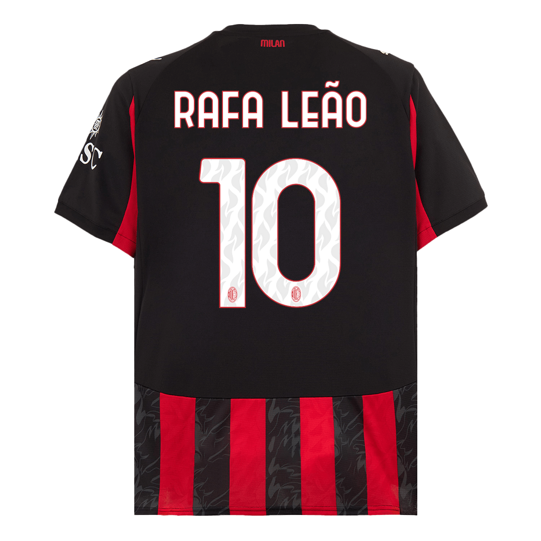 AC Milan Jersey Custom RAFA LEÃO #10 Soccer Jersey Home 2025/26