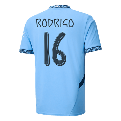 RODRIGO #16 Manchester City Home soccer jersey 2024/25 - UCL