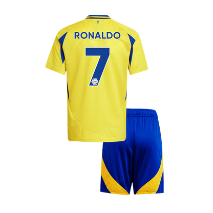 Kid's RONALDO #7 Al Nassr Home Soccer Jersey Kit 2024/25