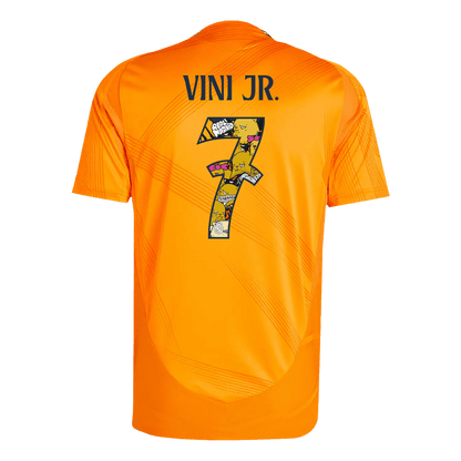 Player Version Real Madrid Jersey Custom VINI JR. #7 Soccer Jersey Away 2024/25 Bear Champ Font