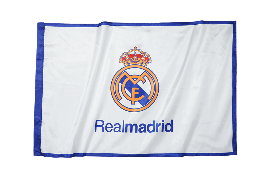 Real Madrid Team Flag White