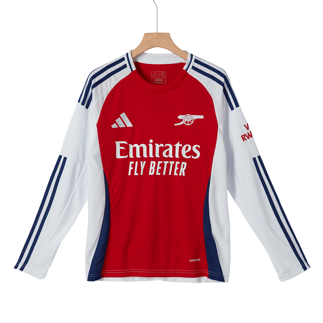 Arsenal Home Long Sleeve Soccer Jersey 2024/25