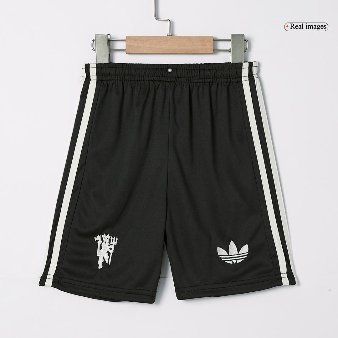 Kid's Manchester United Third Away Soccer Jersey Kit (Shirt+Shorts+Socks) 2024/25