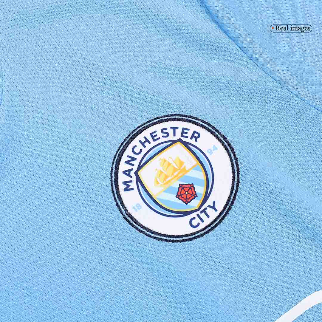 Manchester City Home Soccer Jersey Kit(Shirt+Shorts) 2024/25