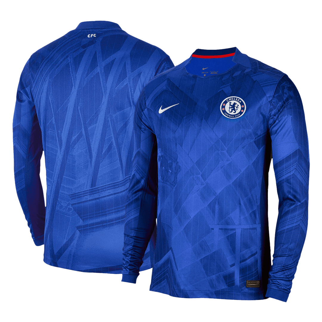 Chelsea Long Sleeve Jersey Home Football Shirt 2025/26