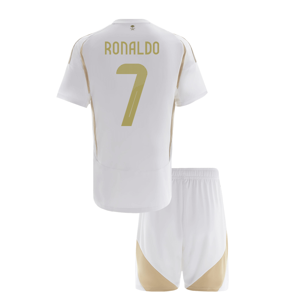 Kid's RONALDO #7 Al Nassr Third Away Soccer Jersey Kit 2024/25 - ACL