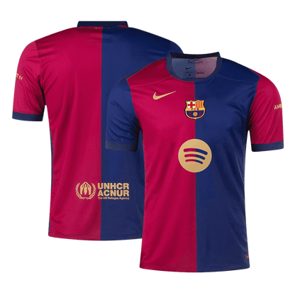 Barcelona Home Soccer Jersey 2024/25 - Spotify Logo Without Text