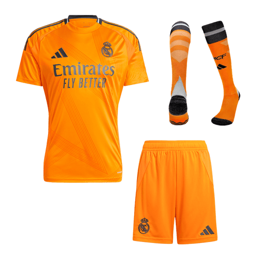 Men's Real Madrid Away Soccer Jersey Kit (Shirt+Shorts+Socks) 2024/25