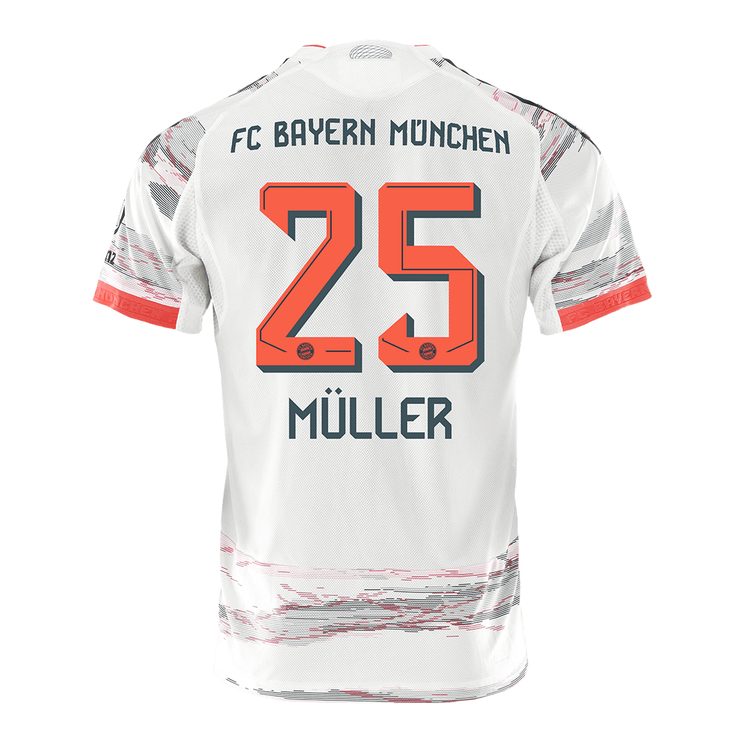 Player Version Bayern Munich Jersey Custom MÜLLER #25 Soccer Jersey Away 2025/26
