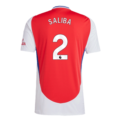 SALIBA #2 Arsenal Home soccer jersey 2024/25