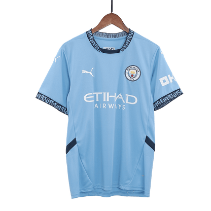 DE BRUYNE #17 Manchester City Home soccer jersey 2024/25 - UCL