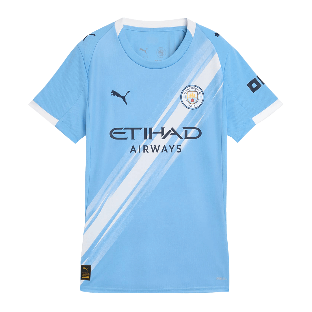 Manchester City Soccer Jersey Home Women Custom Shirt 2025/26