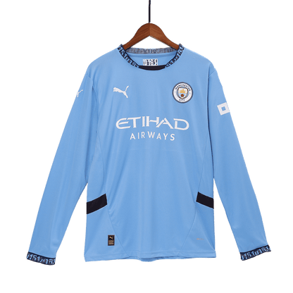 Manchester City Home Long Sleeve soccer jersey 2024/25