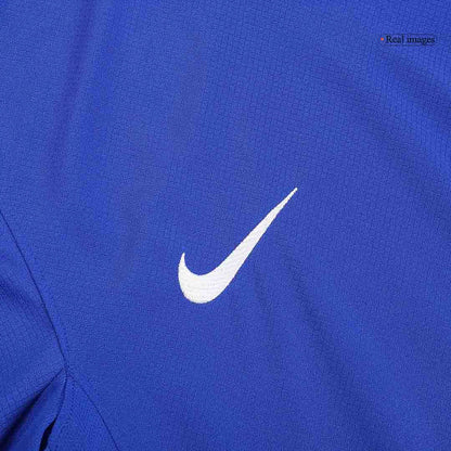 France Home Long Sleeve Soccer Jersey Euro 2024