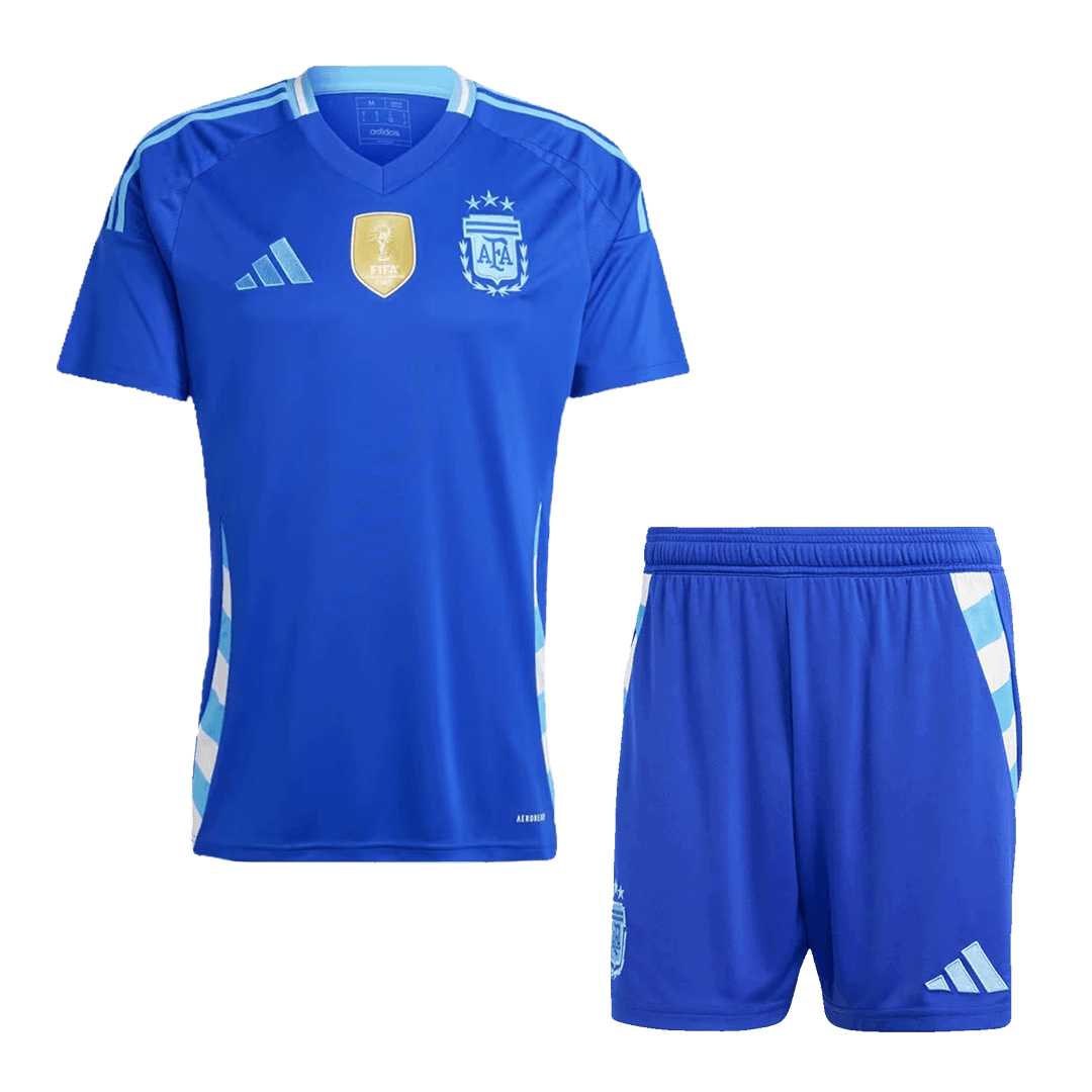 Argentina Away Soccer Jersey Kit(Jersey+Shorts) 2024