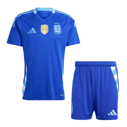 Argentina Away Soccer Jersey Kit(Jersey+Shorts) 2024