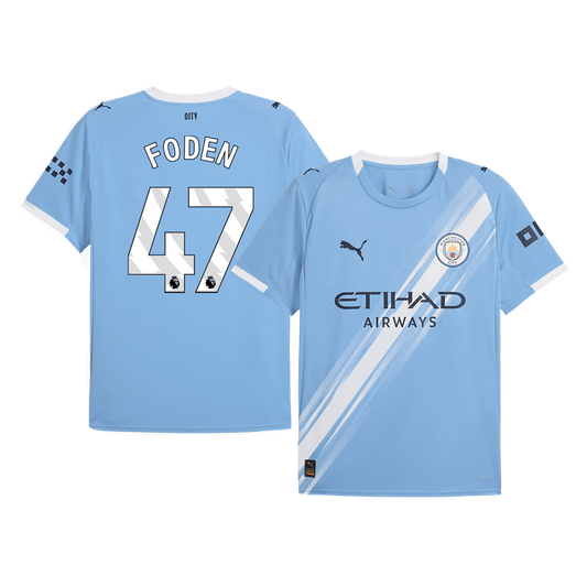 Manchester City Jersey Custom FODEN #47 Soccer Jersey Home 2025/26
