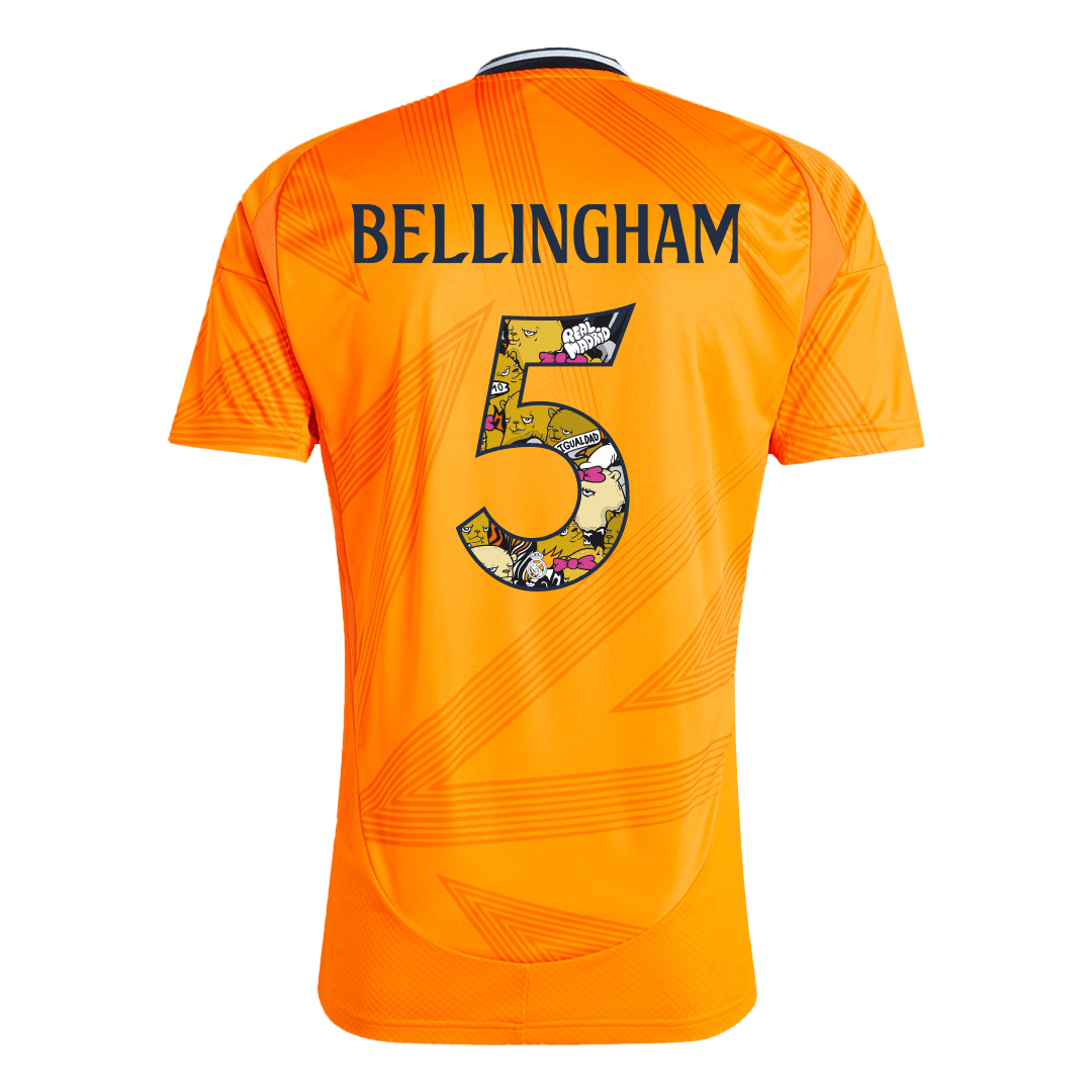 BELLINGHAM #5 Real Madrid Away soccer jersey 2024/25 - Bear Champ Font