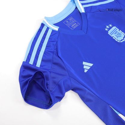 Kid's Argentina Away Soccer Jersey Kit 2024