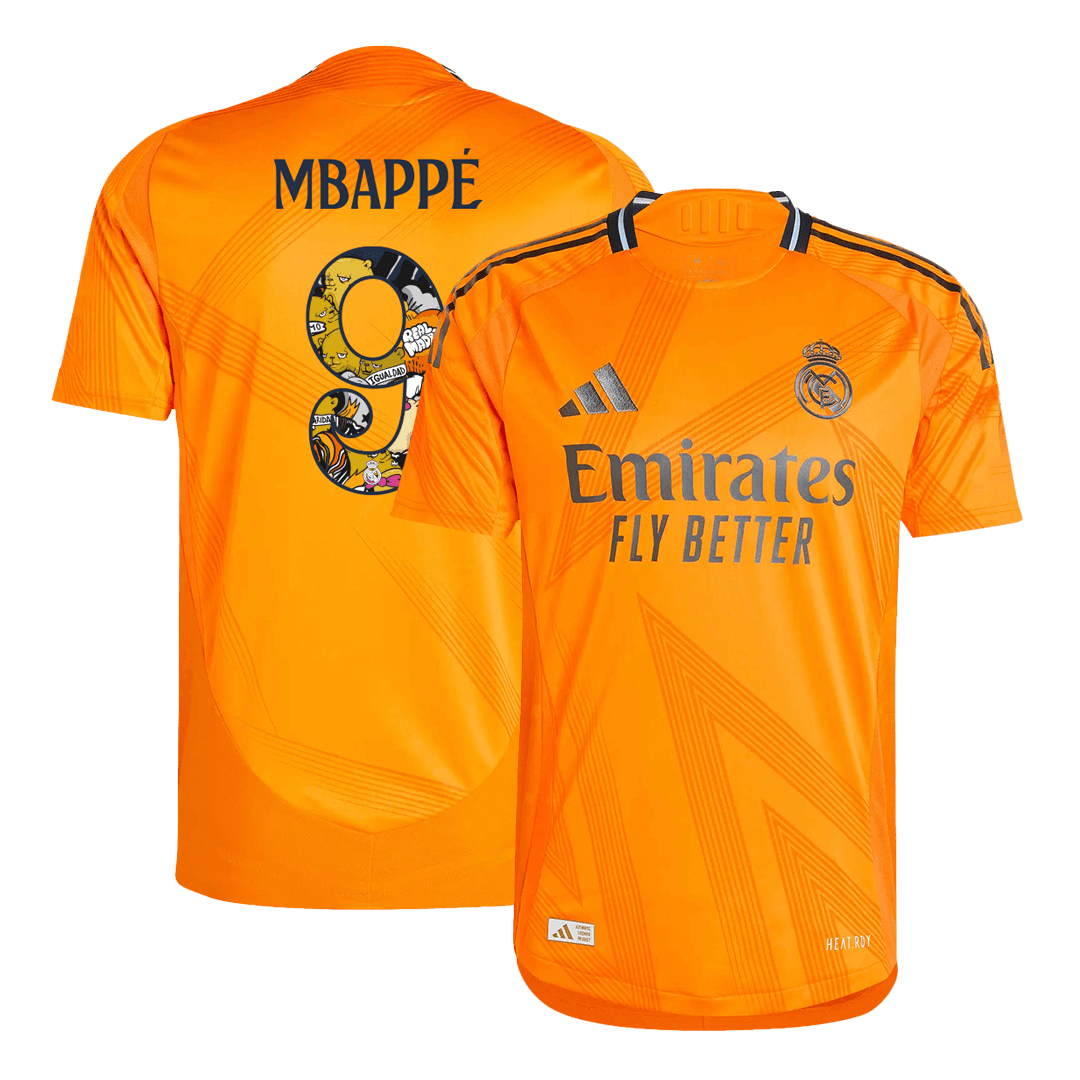 Player Version Real Madrid Jersey Custom MBAPPÉ #9 Soccer Jersey Away 2024/25 Bear Champ Font