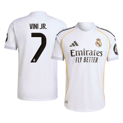 Player Version Real Madrid Jersey Custom VINI JR. #7 Soccer Jersey Home 2025/26