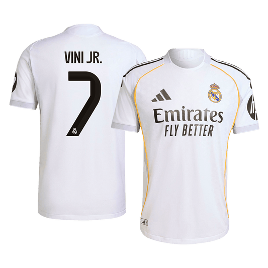 Player Version Real Madrid Jersey Custom VINI JR. #7 Soccer Jersey Home 2025/26