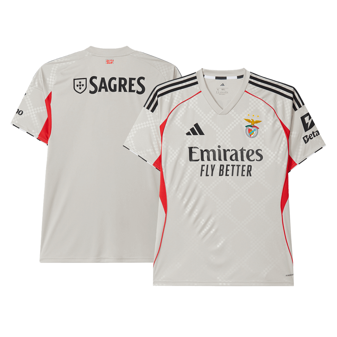 Benfica Jersey Custom Soccer Jersey Away 2025/26