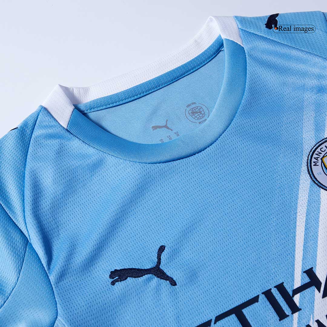 Kids Manchester City Custom Home Soccer Kits 2025/26