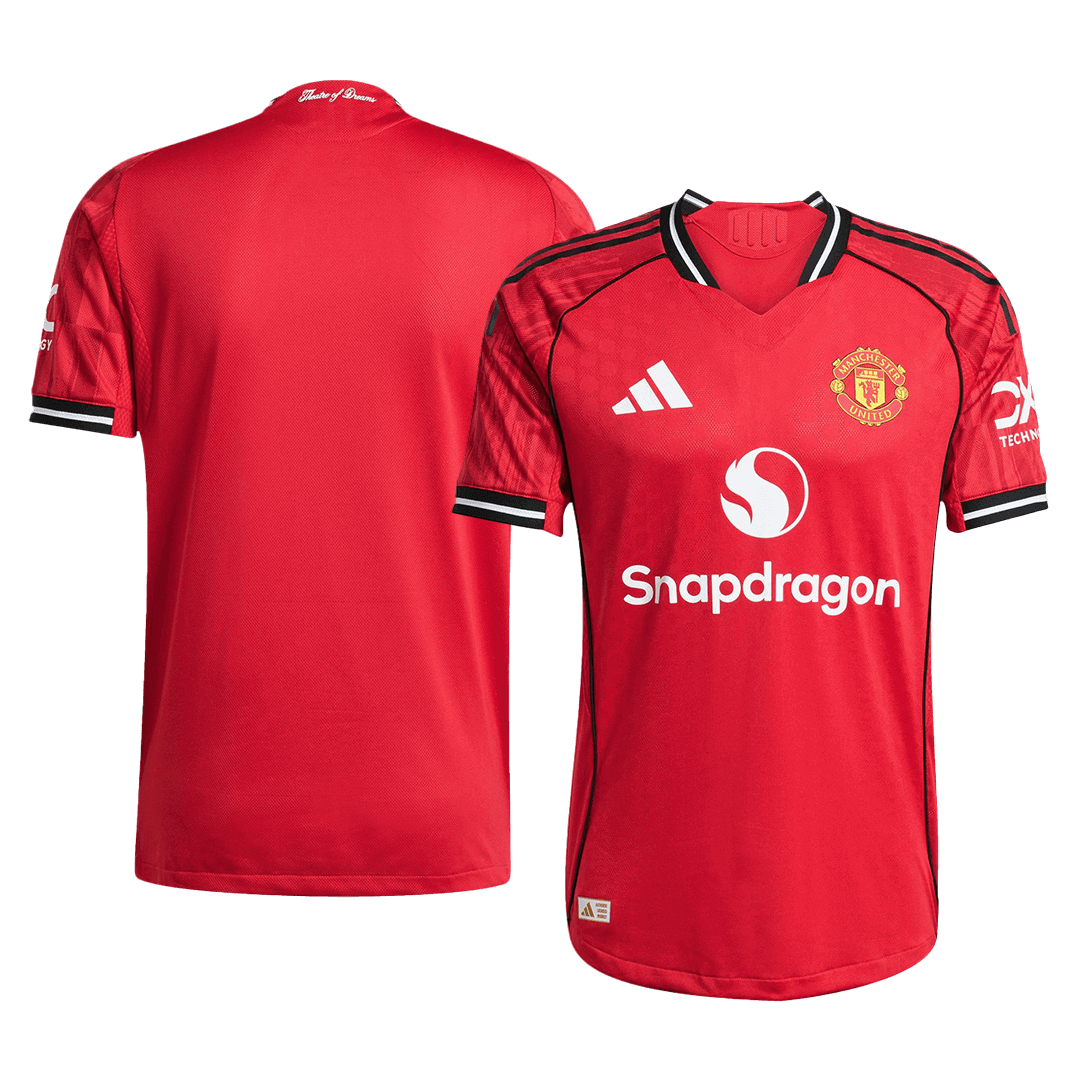 Player Version Manchester United Jersey Custom Soccer Jersey Home 2025/26