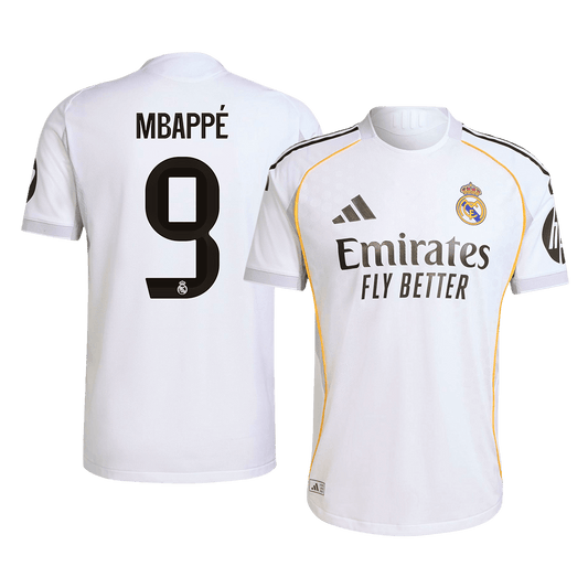 Player Version Real Madrid Jersey Custom MBAPPÉ #9 Soccer Jersey Home 2025/26