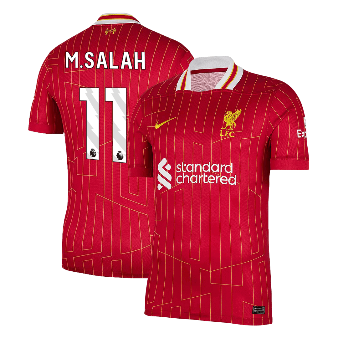 M.SALAH #11 Liverpool Home soccer jersey 2024/25