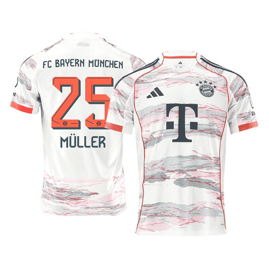 Bayern Munich Jersey Custom MÜLLER #25 Soccer Jersey Away 2025/26