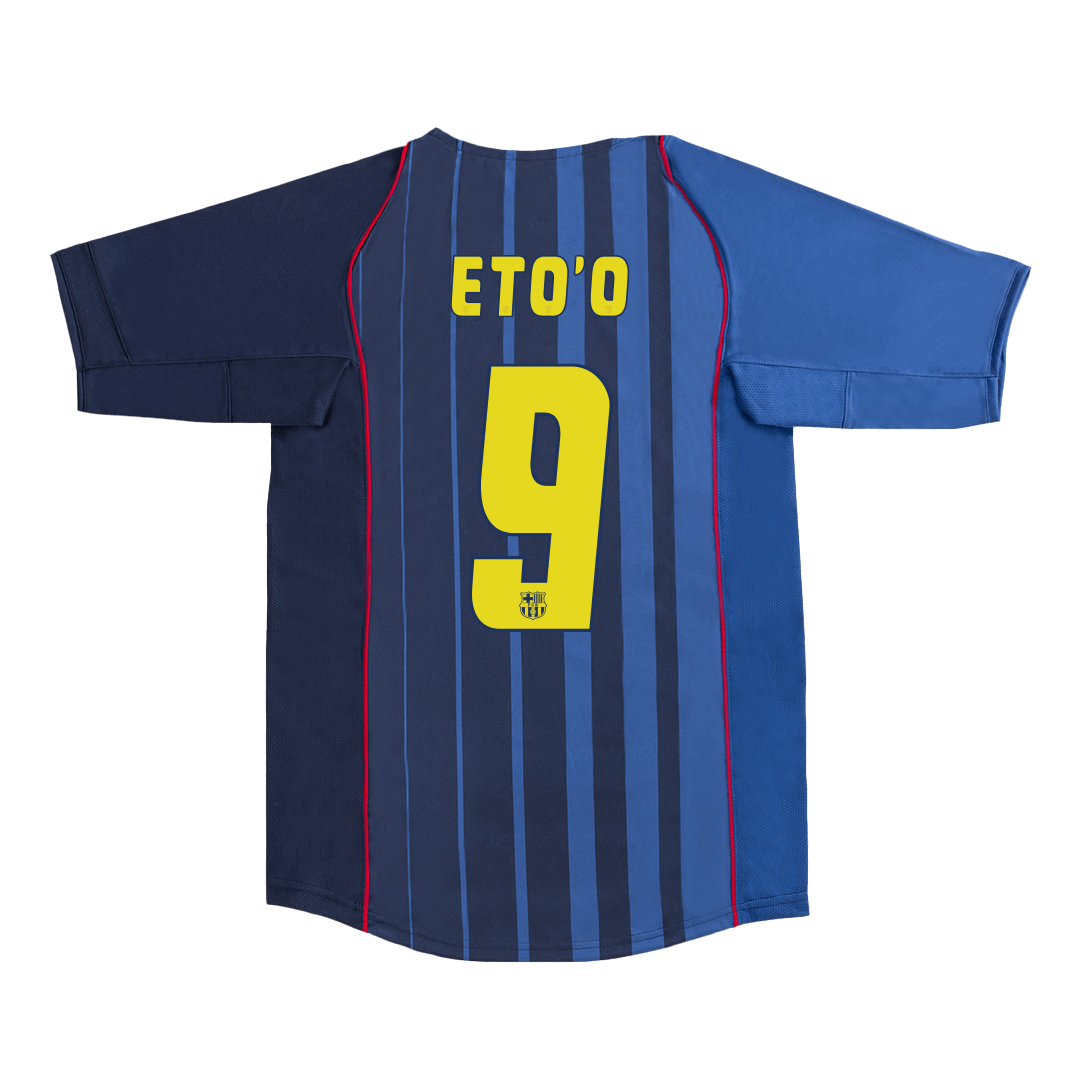 Barcelona Retro Jersey Custom ETO'O #9 Soccer Jersey Away 2004/05