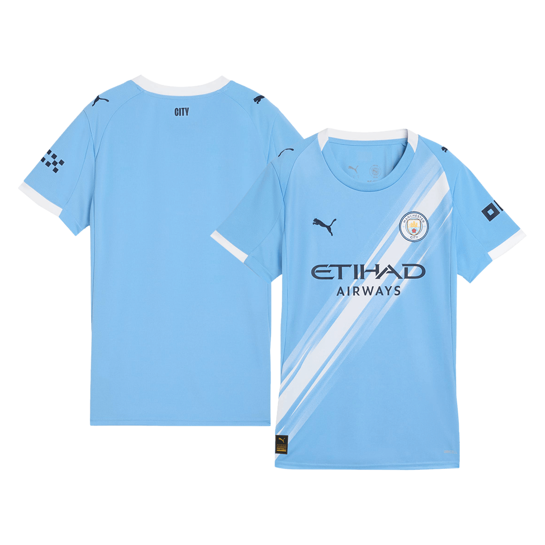 Manchester City Soccer Jersey Home Women Custom Shirt 2025/26