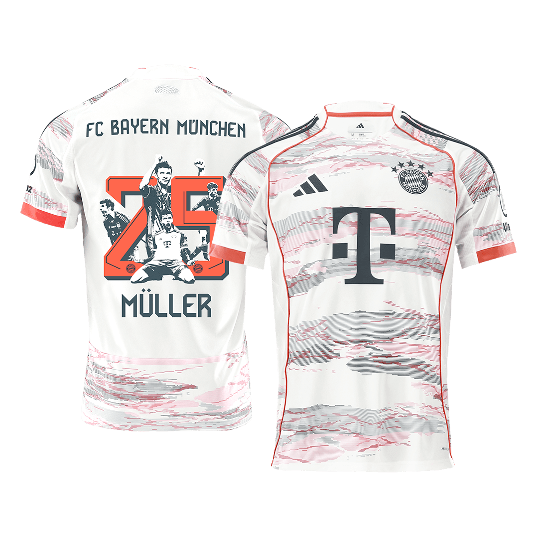 Bayern Munich Jersey Custom MÜLLER Special #25 Soccer Jersey Away 2025/26